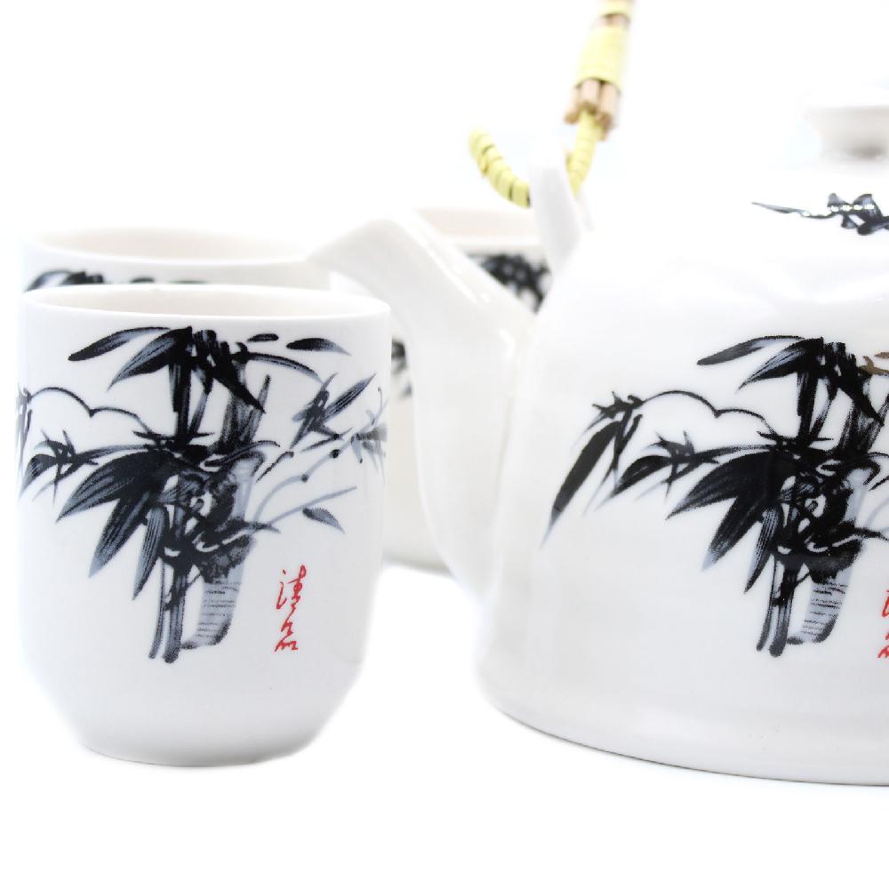 Ancient Wisdom Herbal Teapot Set - White Stone Oriental