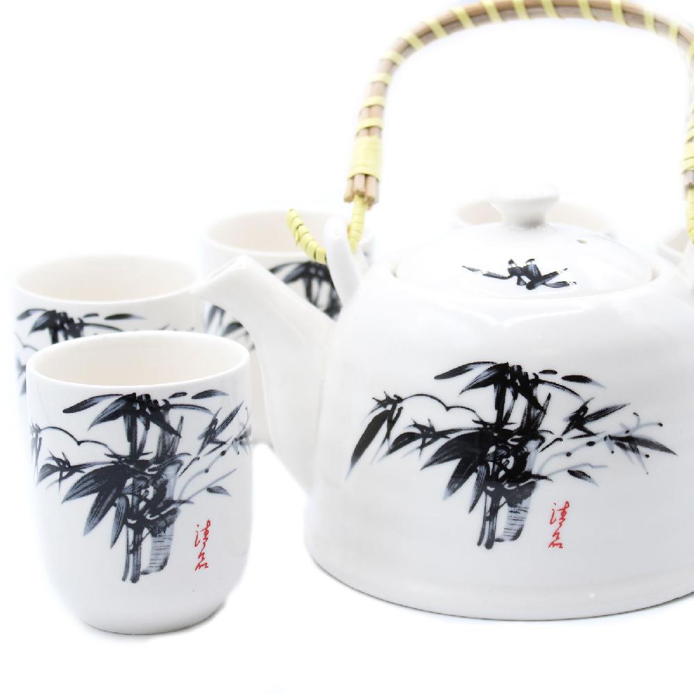Ancient Wisdom Herbal Teapot Set - White Stone Oriental