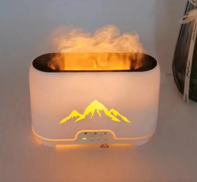 Ancient Wisdom Himalayas Aroma Diffuser - USB-C - Remote Control - Flame Effect