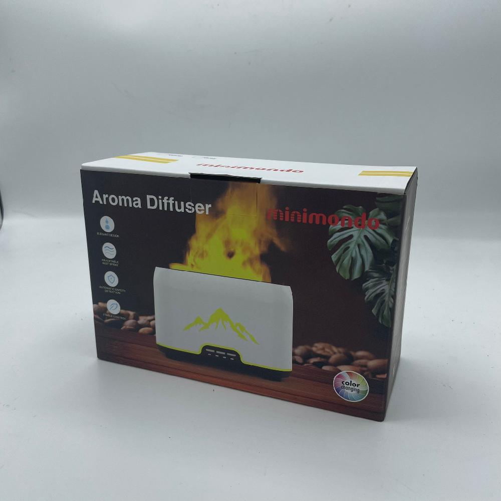 Ancient Wisdom Himalayas Aroma Diffuser - USB-C - Remote Control - Flame Effect