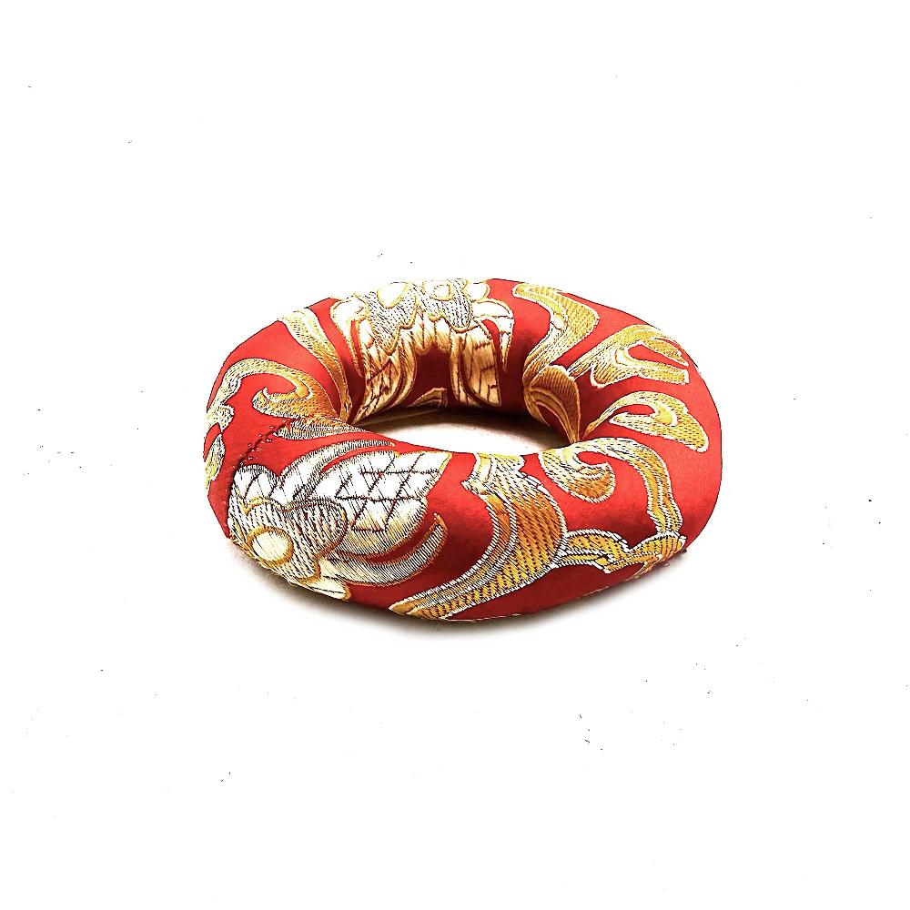 Ancient Wisdom Hoop Cushion 8cm (for 10-12cm Singing Bowl) - Red