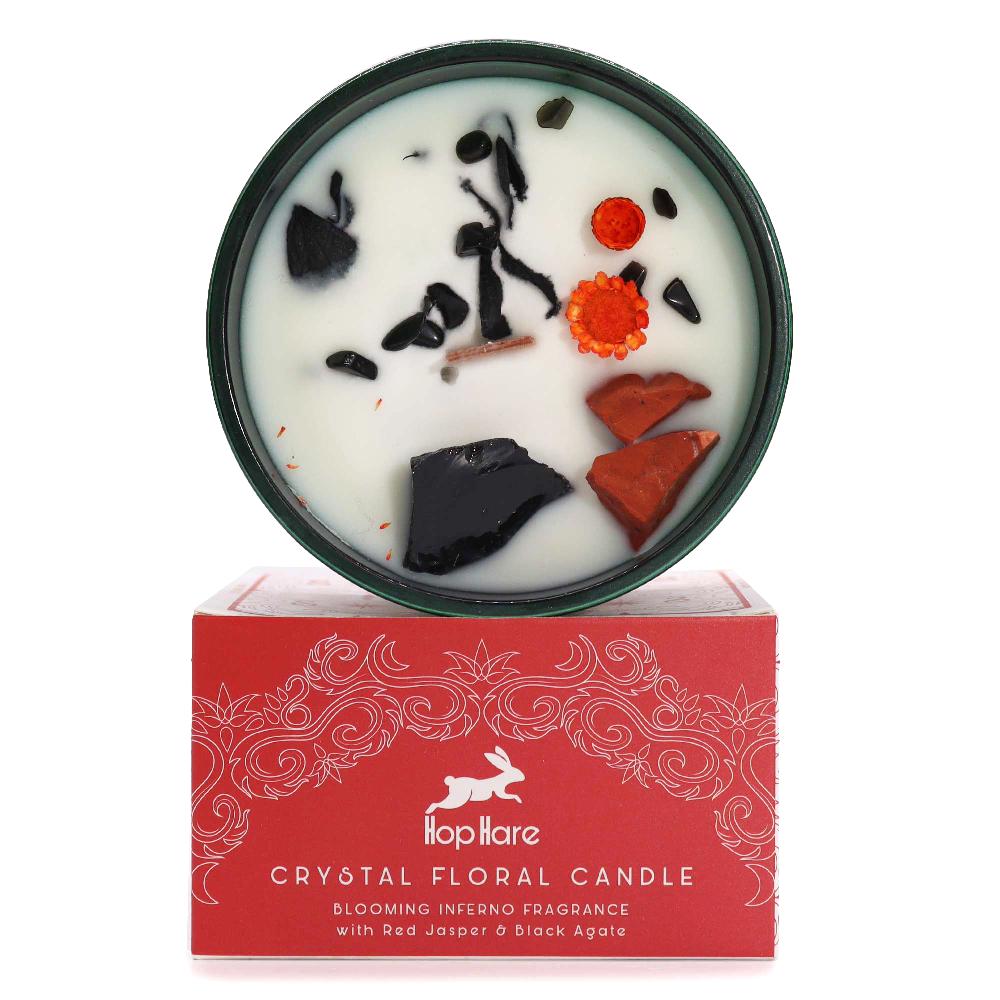 ancient wisdom Hop Hare Crystal Magic Flower Candle - The Devil