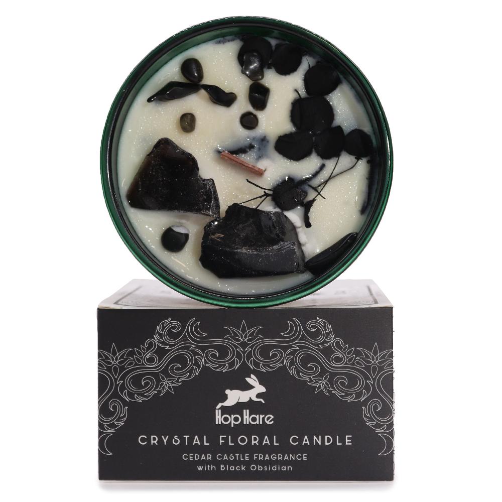 ancient wisdom Hop Hare Crystal Magic Flower Candle - The Knight of Swords