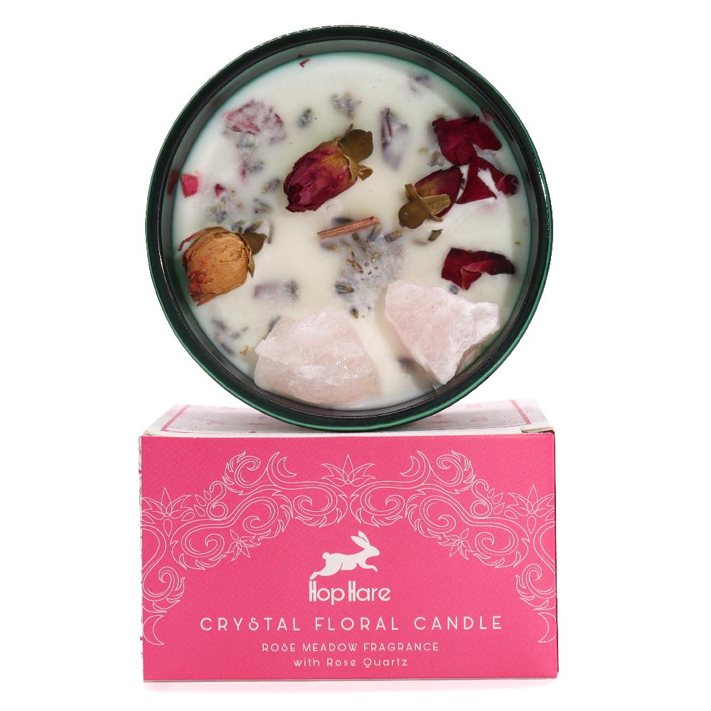 ancient wisdom Hop Hare Crystal Magic Flower Candle - The Lovers