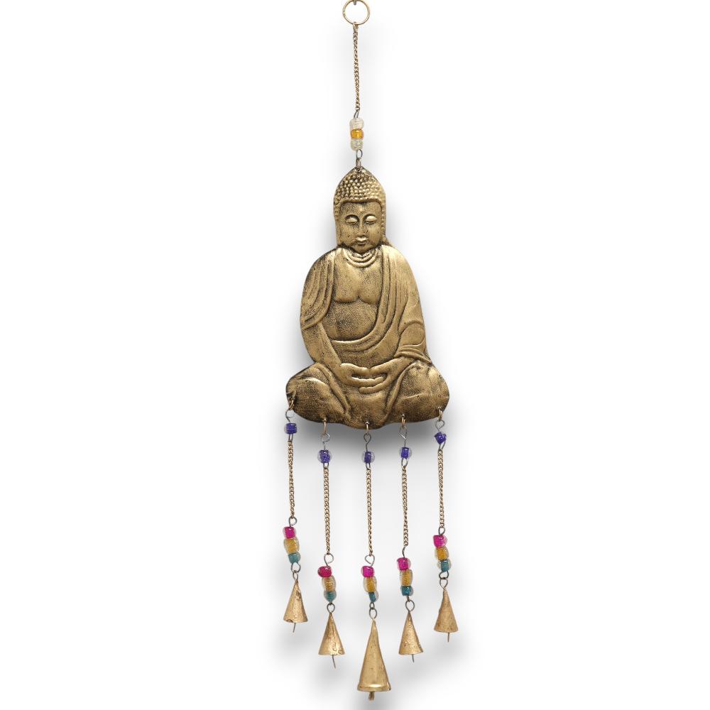 ancient wisdom Indian Chimes - Lrg Buddha 5 Bell Chimes