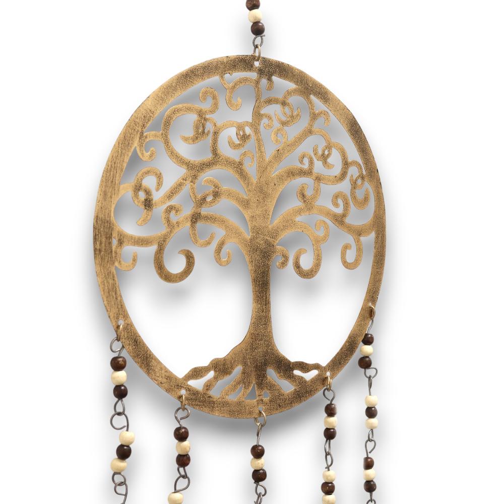 Ancient Wisdom Indian Chimes - Lrg Tree Of Life Bell Chimes - 25cm