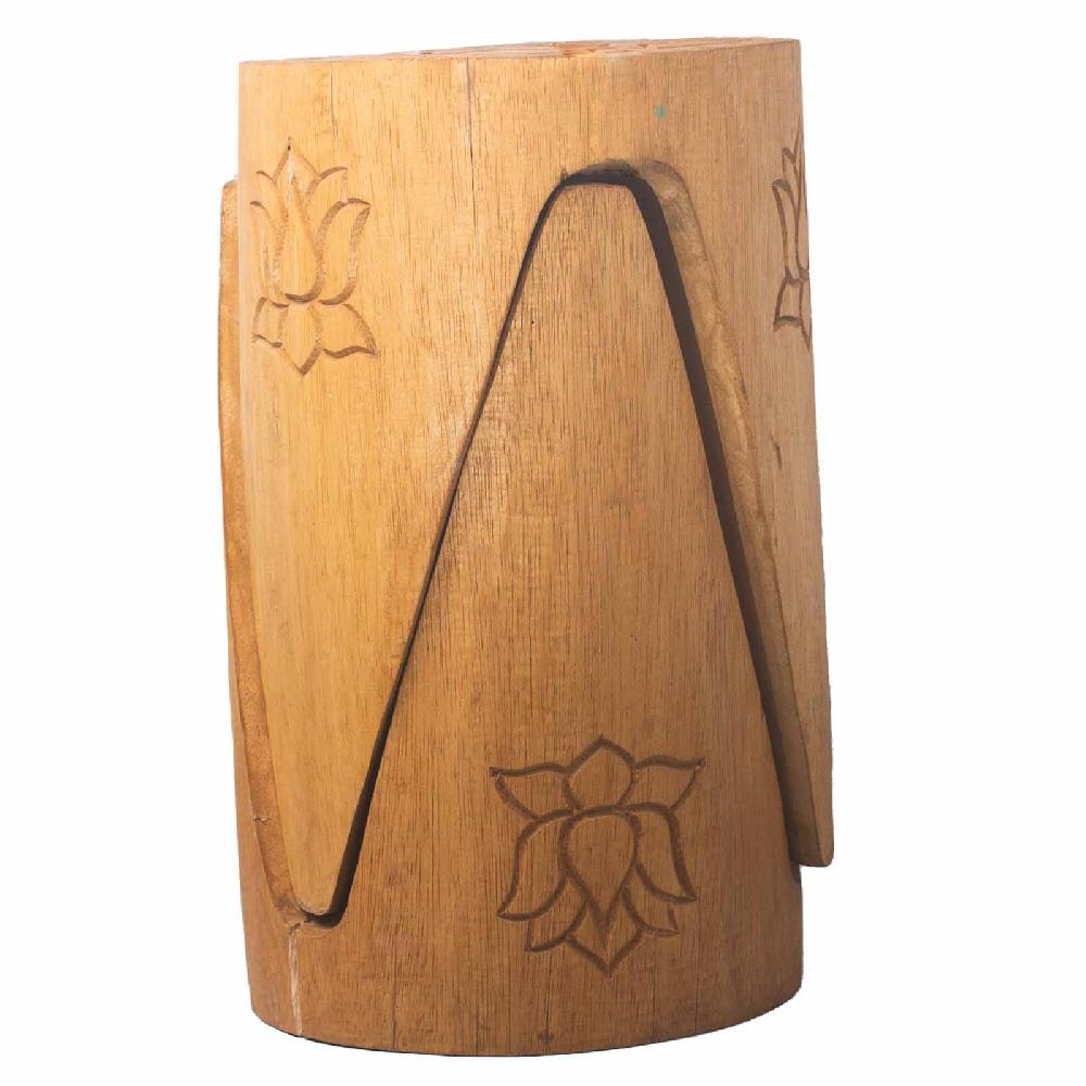 Ancient Wisdom Interlocking Table/Stool Set Of 2 - Natural