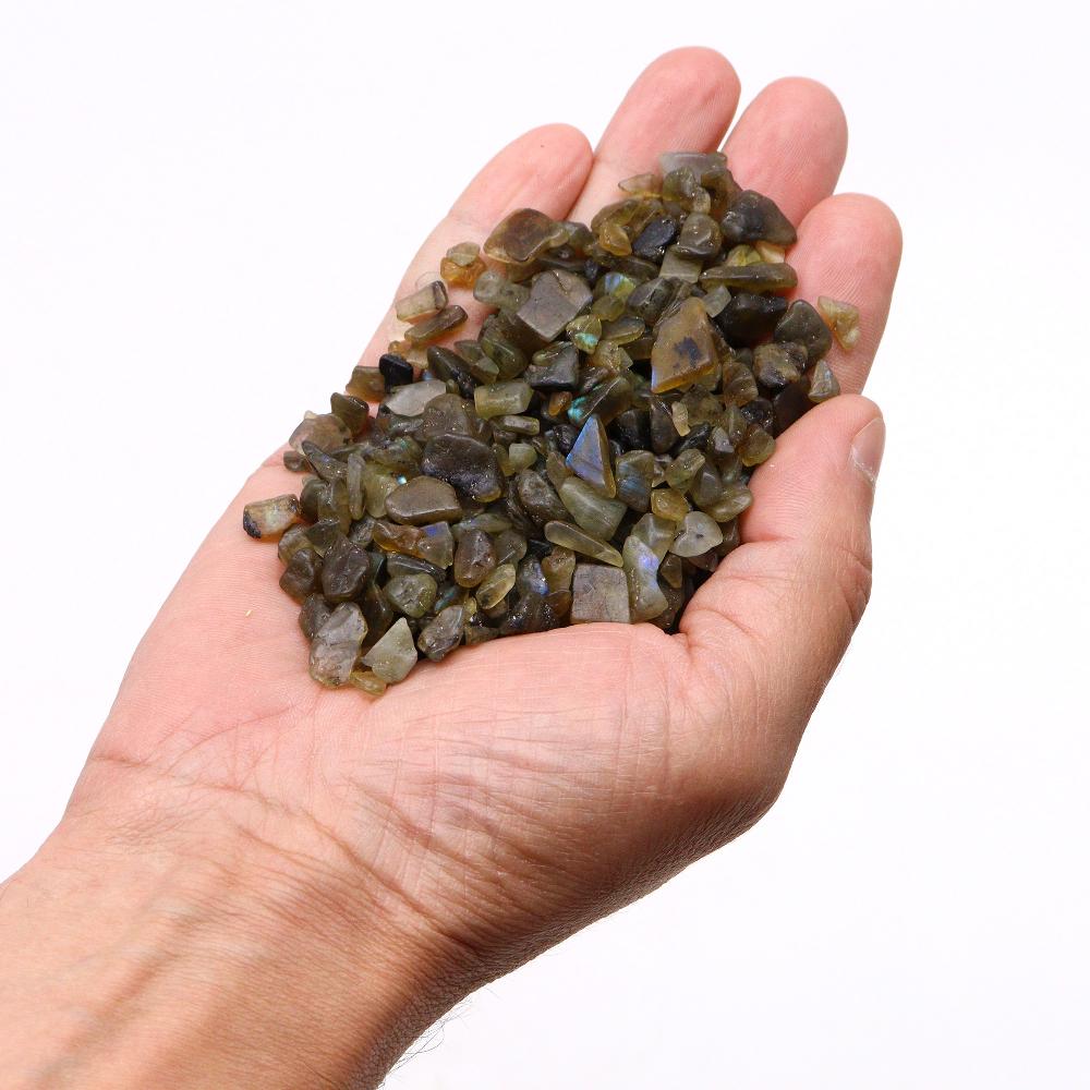 Ancient Wisdom Labradorite Chips Gemstone Chips Bulk - 1KG