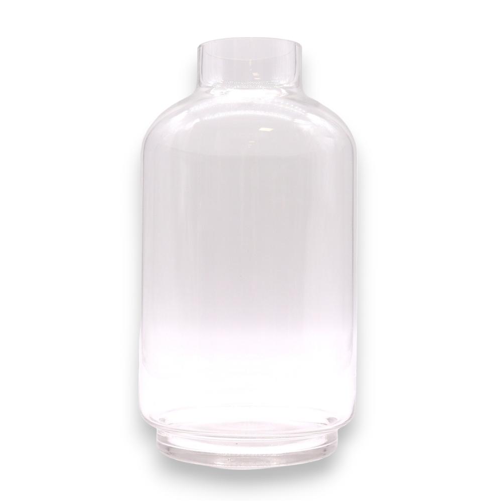 Ancient Wisdom Large Ball Top Terrarium On Dark Tung Wood - 16x32cm