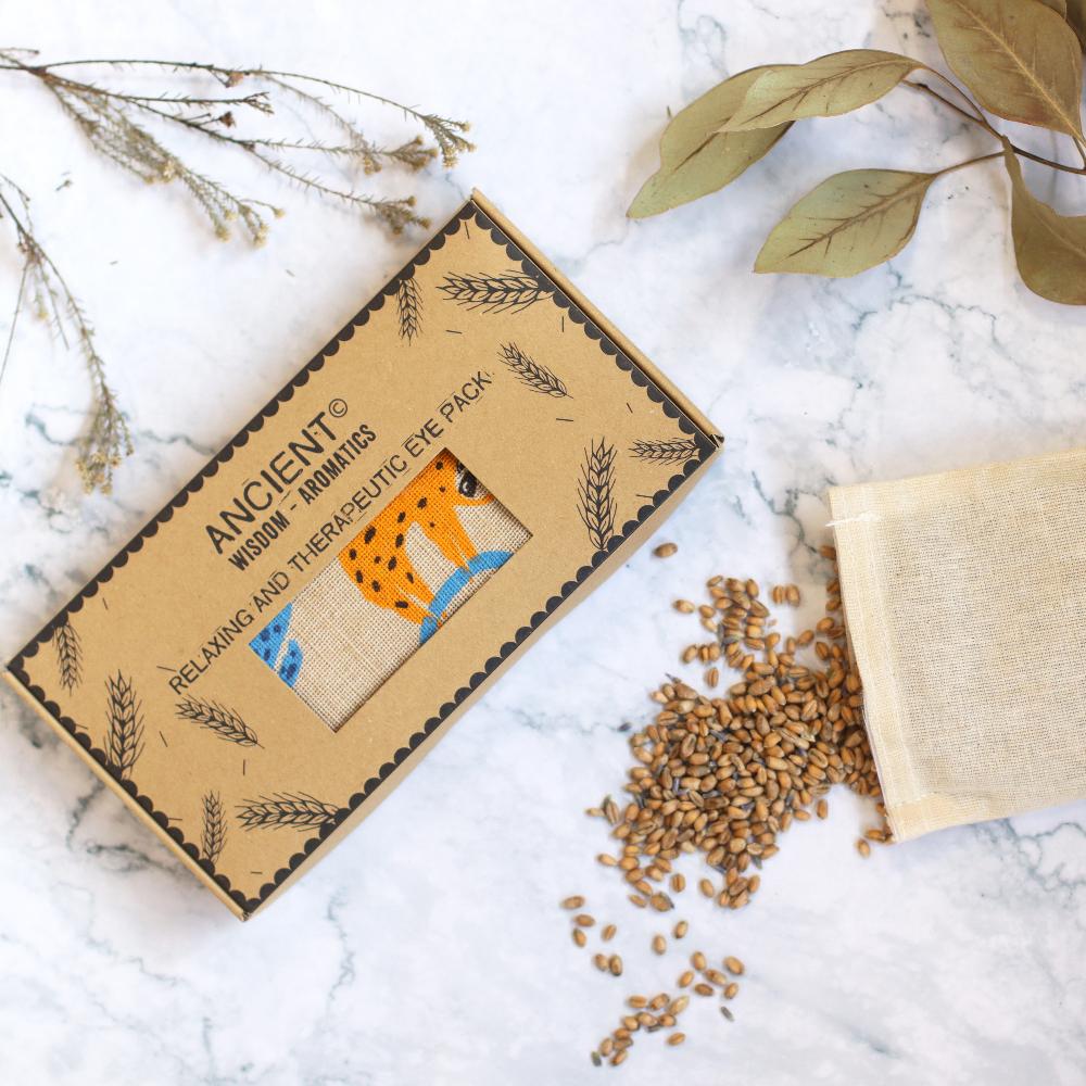 Ancient Wisdom Lavender Natural Cotton And Juco Eye Pillow In Gift Box - Lazy Sloth