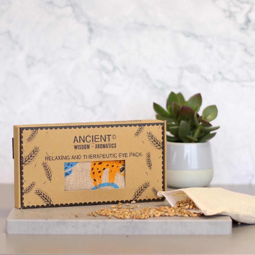 Ancient Wisdom Lavender Natural Cotton And Juco Eye Pillow In Gift Box - Lazy Sloth