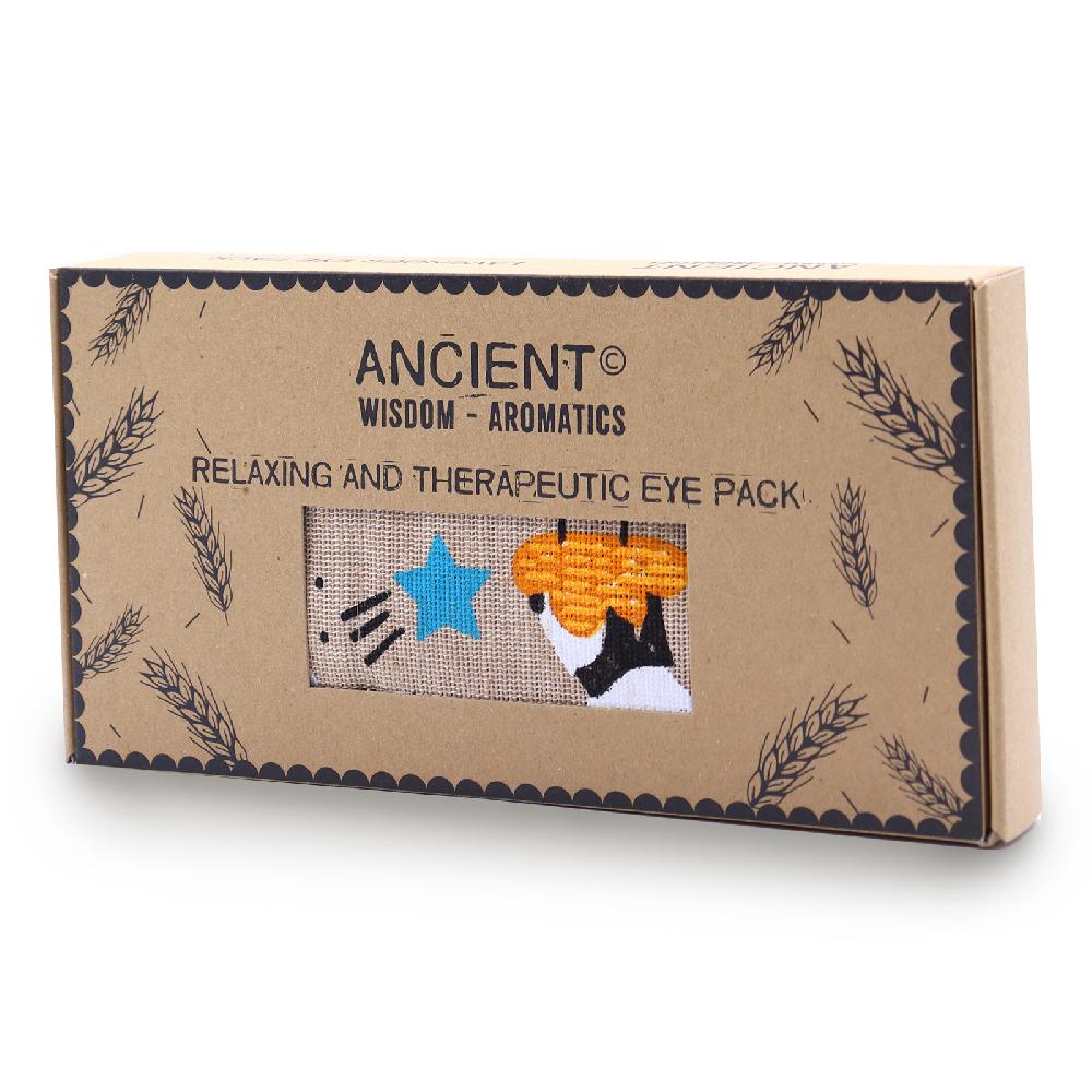 ancient wisdom Lavender Natural Cotton and Juco Eye Pillow in Gift Box - Sleepy Panda