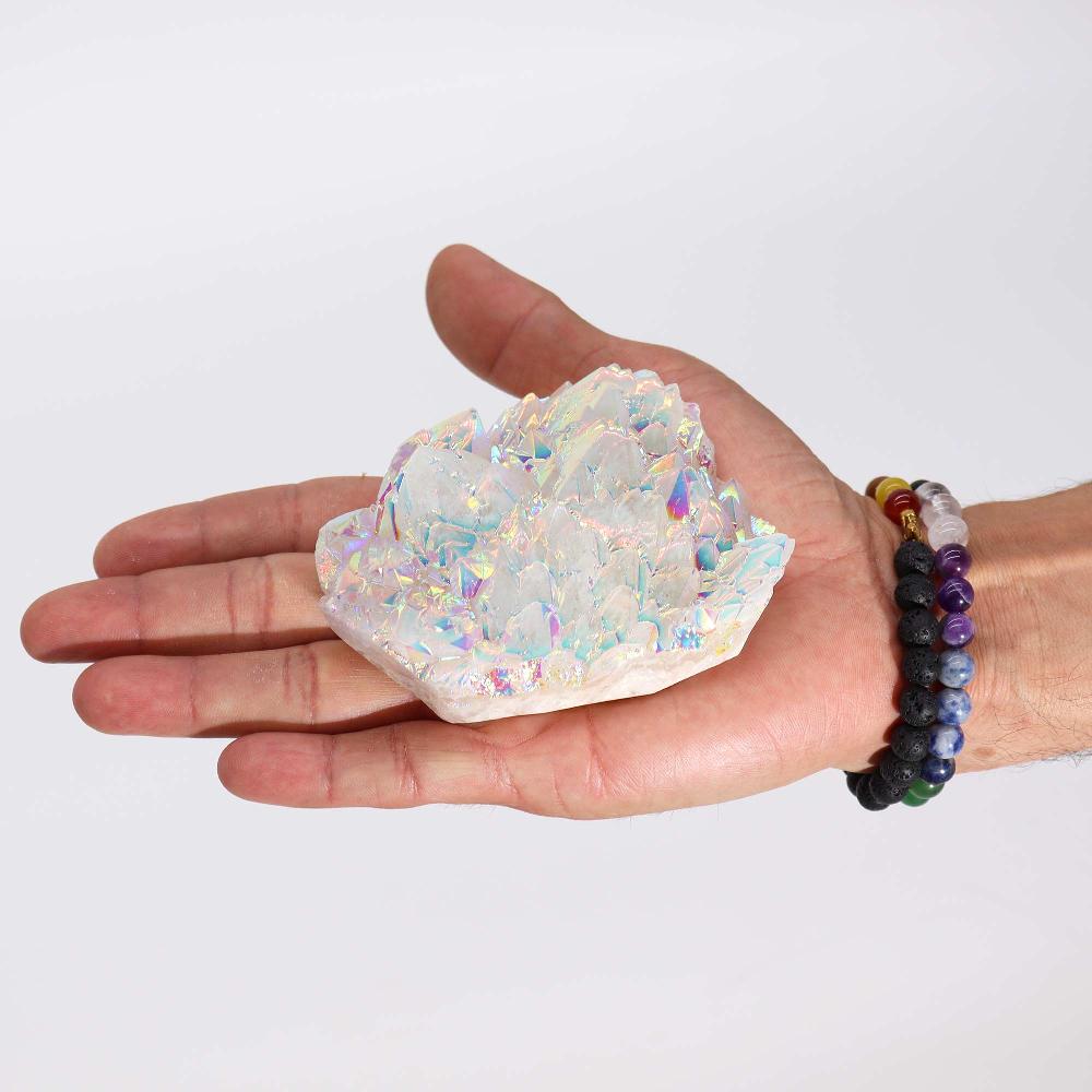 Ancient Wisdom Lrg Enhanced Quartz - Aura Angel Quartz (approx 300-450gm 8-15cm)