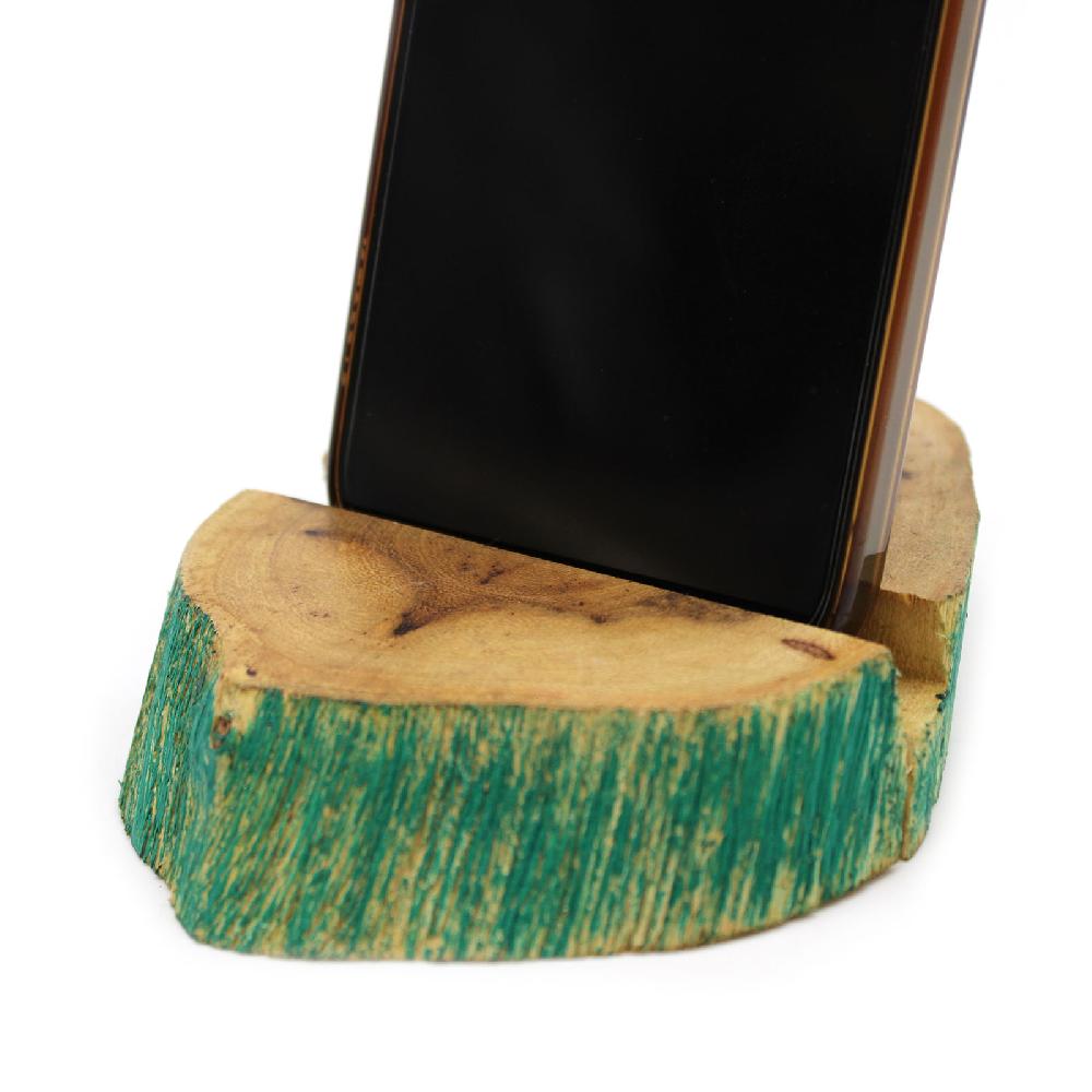 Ancient Wisdom Lrg Gamal Wood Phone Holder - Greenwash