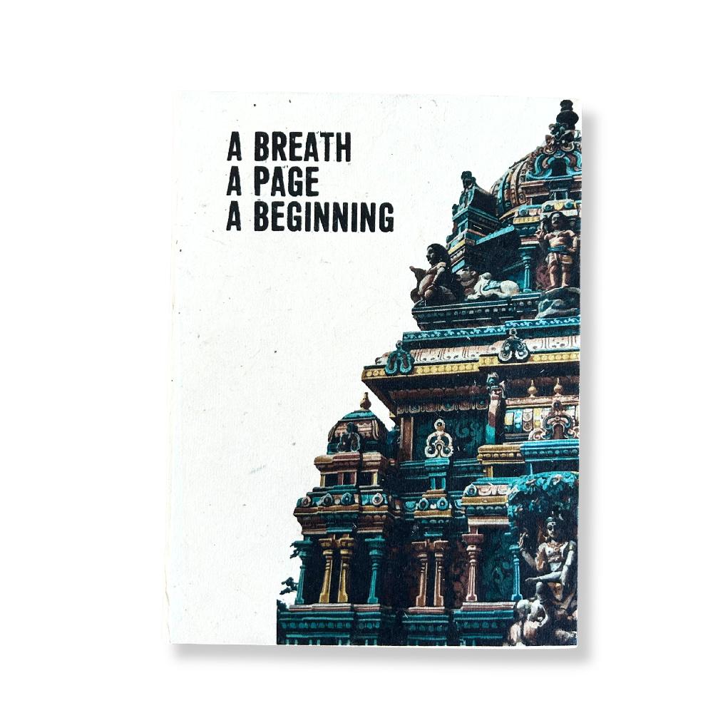 ancient wisdom Lrg Lokta Inspiration Notebook (21x15cm) - 45 leafs - A Breath - inc bookmark