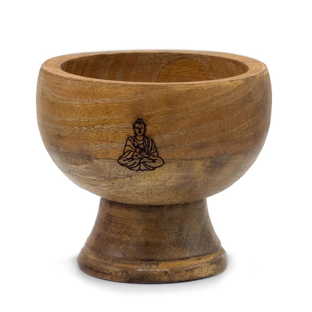 ancient wisdom Lrg Ritual Bowl Incense Cone Holder 11x6.cm - Buddha