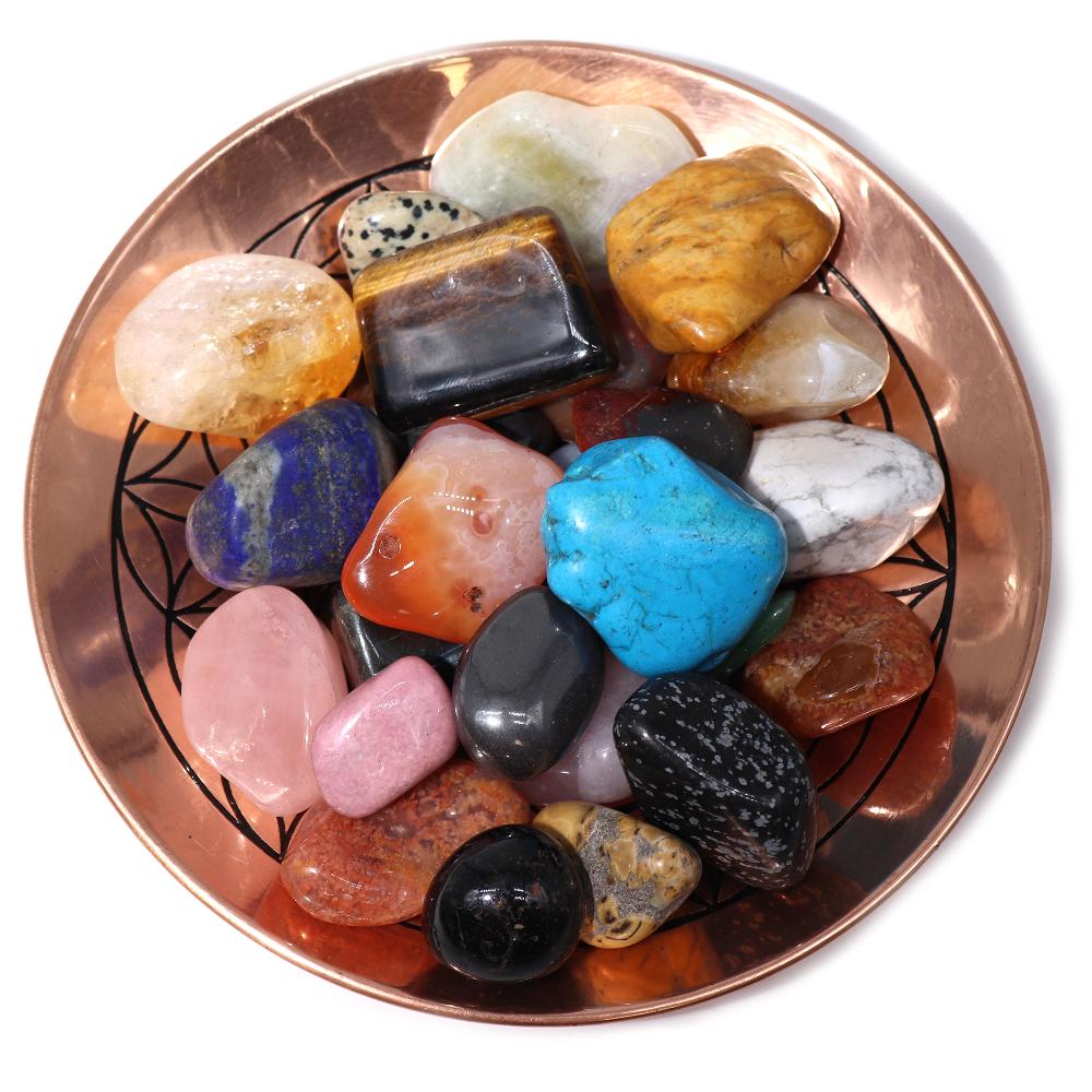Ancient Wisdom Lucky Dip Mixed Tumble Stones - O.5kg (aprox. 25 Stones)