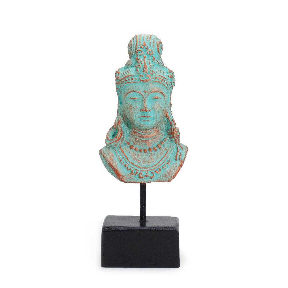 ancient wisdom Lucky Java Princess on Stand - Green Copper