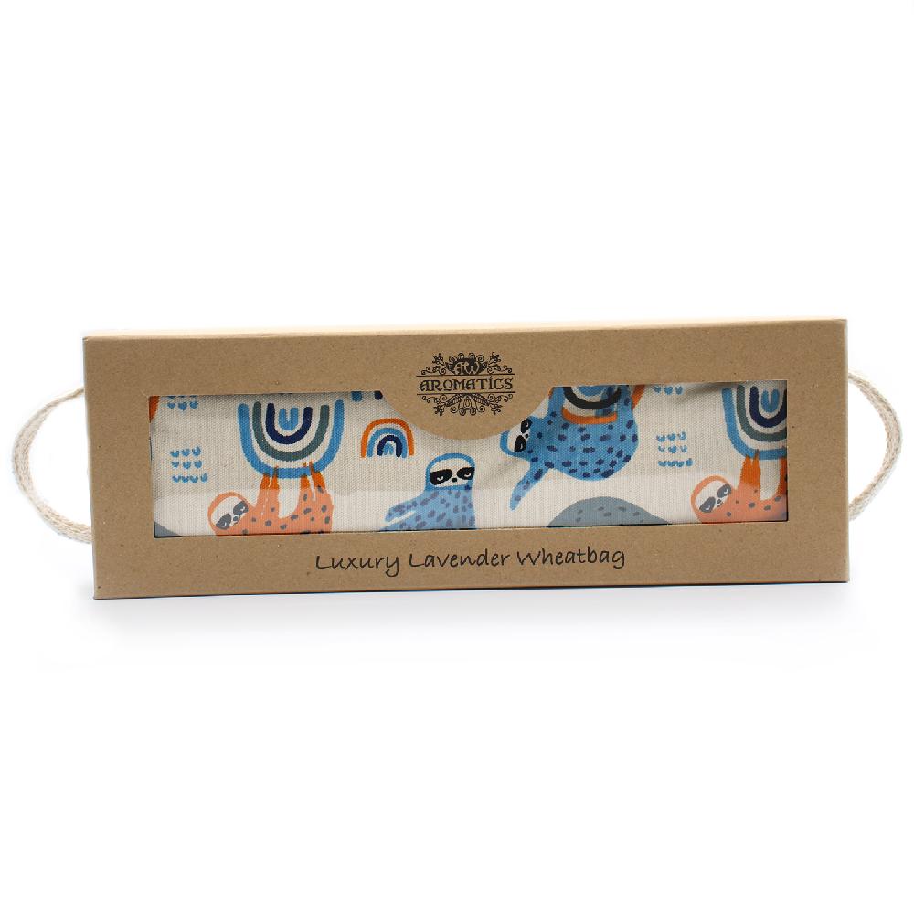 ancient wisdom Luxury Lavender Wheat Bag in Gift Box - Lazy Sloth