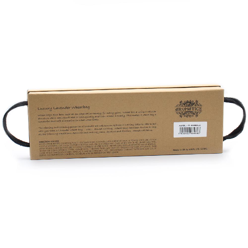Ancient Wisdom Luxury Lavender Wheat Bag In Gift Box - Mandala