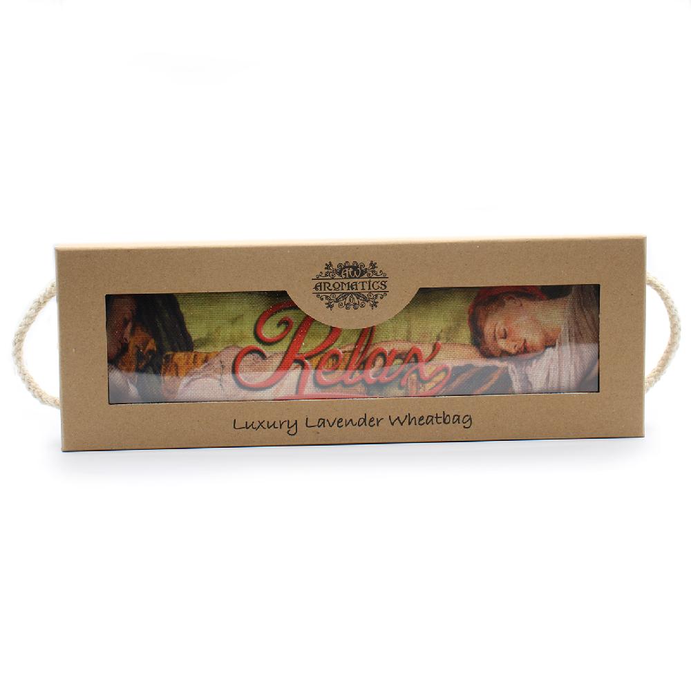 ancient wisdom Luxury Lavender Wheat Bag in Gift Box - Sleeping RELAX
