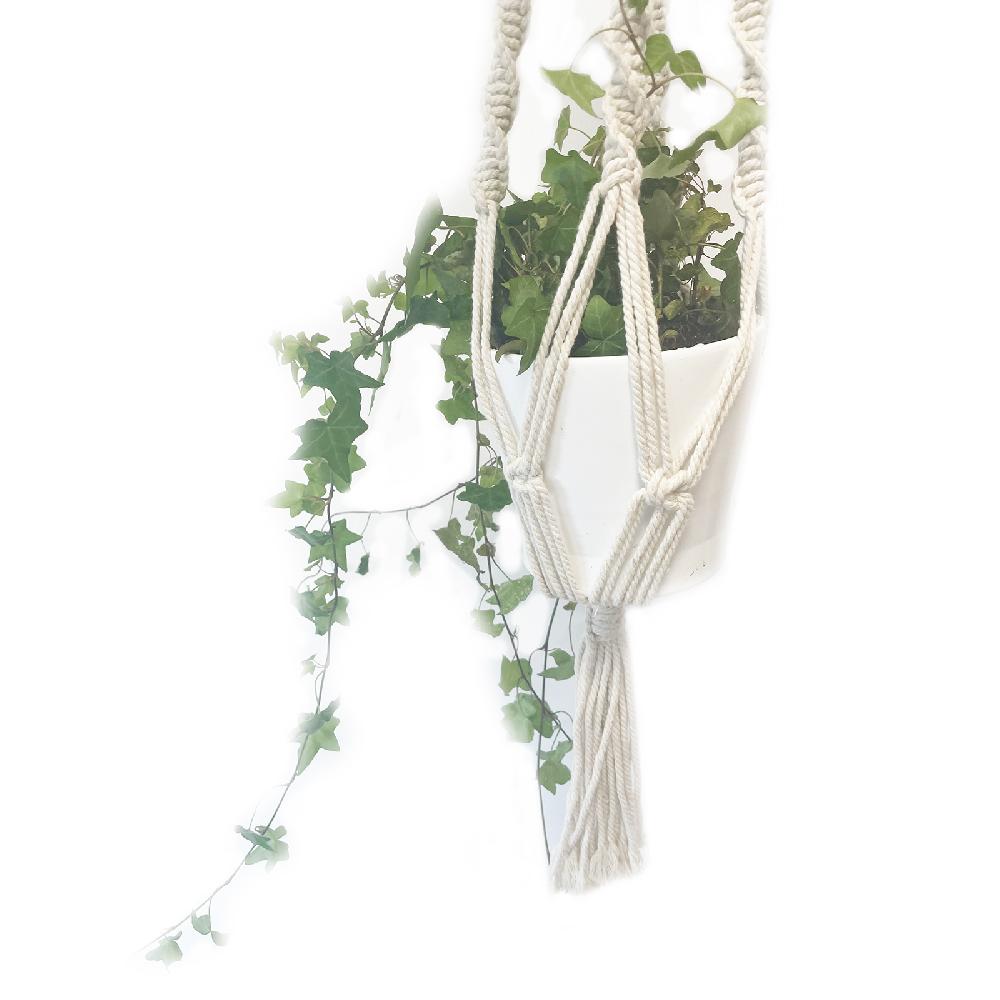 Ancient Wisdom Macrame Pot Holder - Large Pot Holder - Extra Long