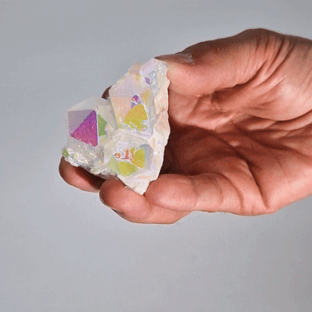 Ancient Wisdom Med Enhanced Quartz - Aura Angel Quartz (approx 100-150gm 7-10cm)