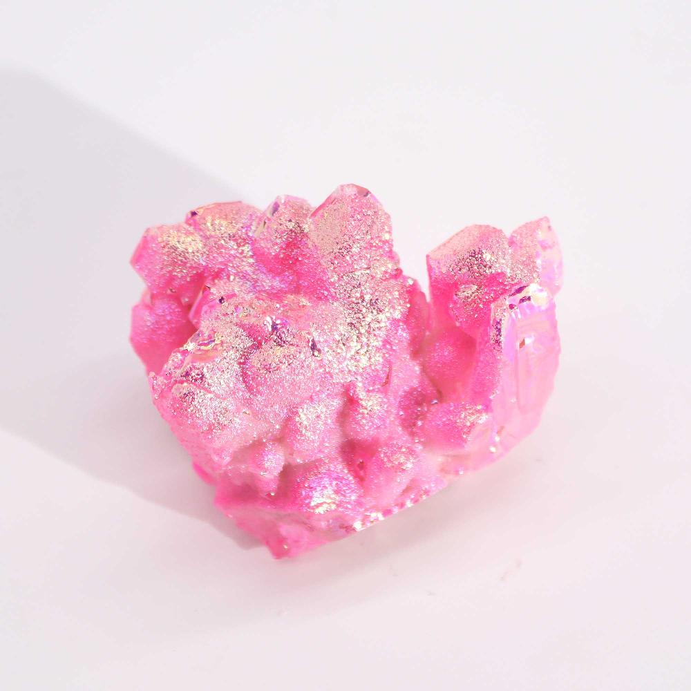 Ancient Wisdom Med Enhanced Quartz - Aura Rose Halo Quartz (approx 100-150gm 7-10cm)