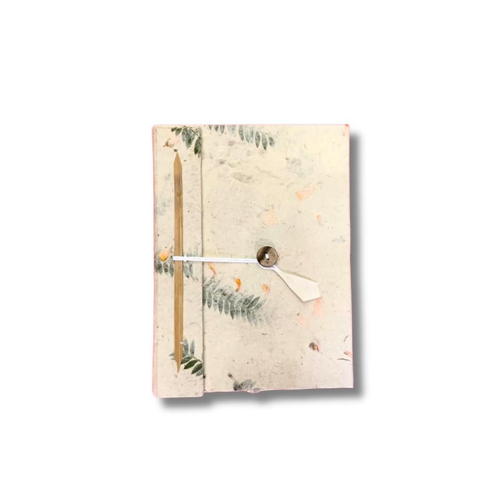 ancient wisdom Med Lokta Mixed Flowers Notebook Lrg (15x12cm) - 45 leafs