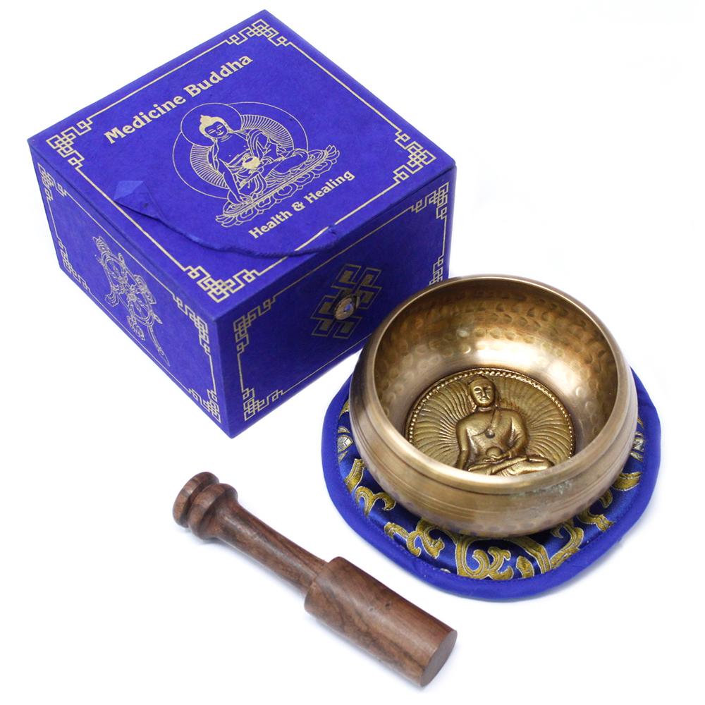 Ancient Wisdom Medicine Buddha Singing Bowl Set 10cm (min 500gm)