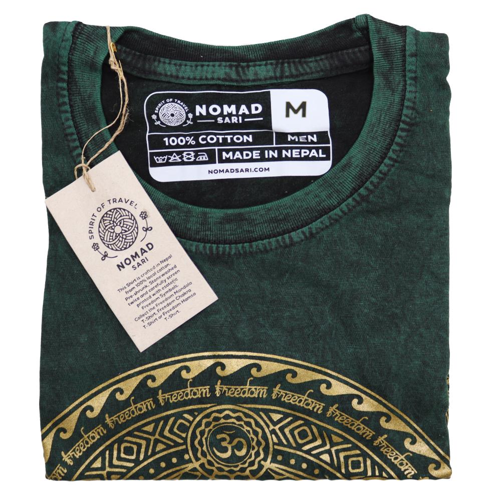 Ancient Wisdom Medium Stone Washed T-Shirt - Chakra - Green