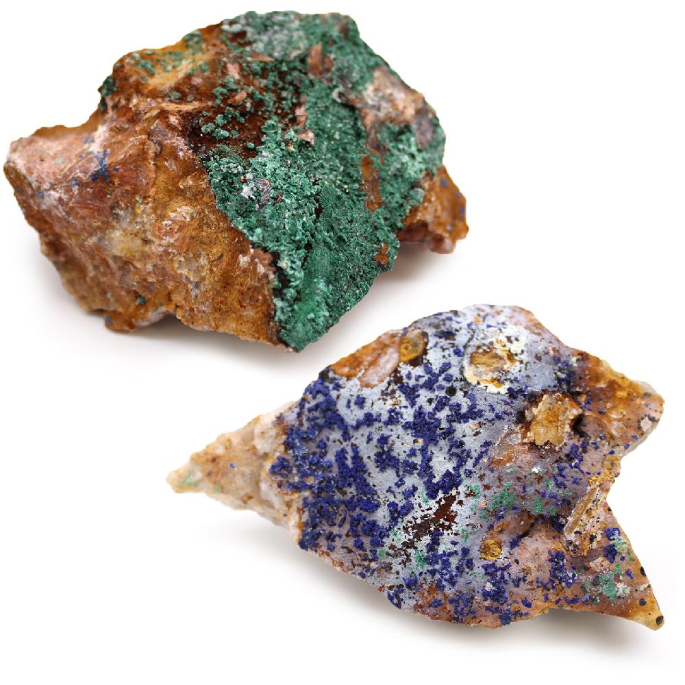 ancient wisdom Mineral Specimens - Azurite Malachite (approx 20 pieces)