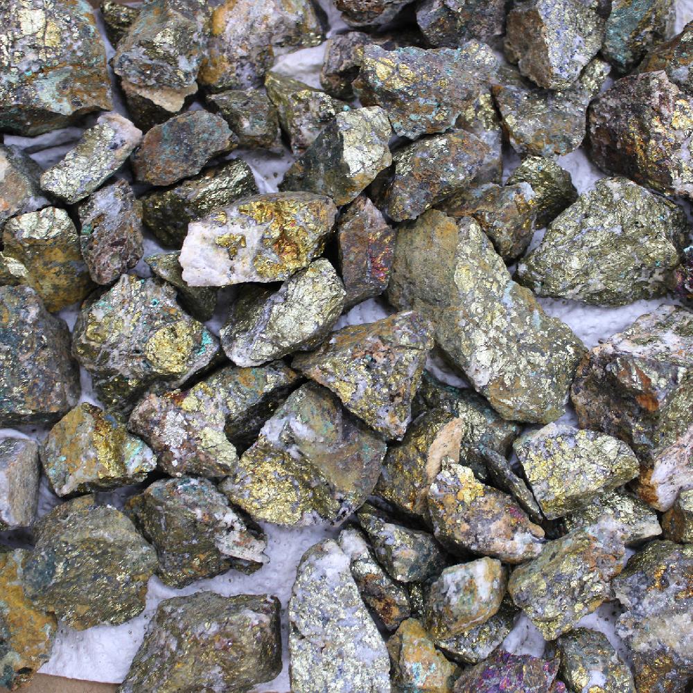 Ancient Wisdom Mineral Specimens - Chalcopyrite (in-between 35-66 Pieces)