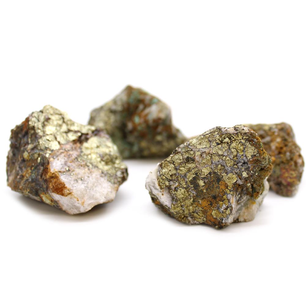 ancient wisdom Mineral Specimens - Chalcopyrite (in-between 35-66 pieces)