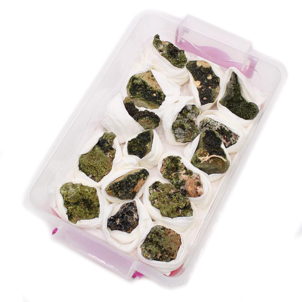 Ancient Wisdom Mineral Specimens - Epidote (approx 10 Pieces)