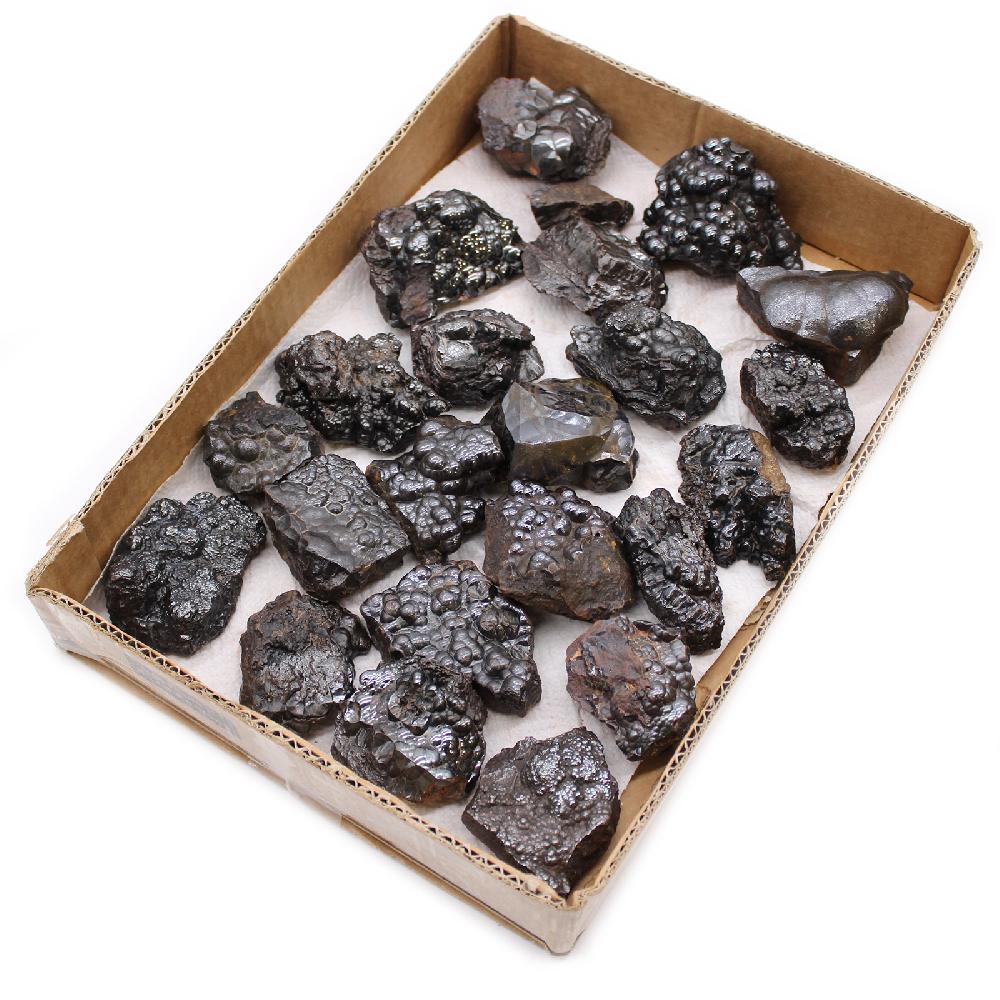 Ancient Wisdom Mineral Specimens - Natural Hematite (approx 20 Pieces)