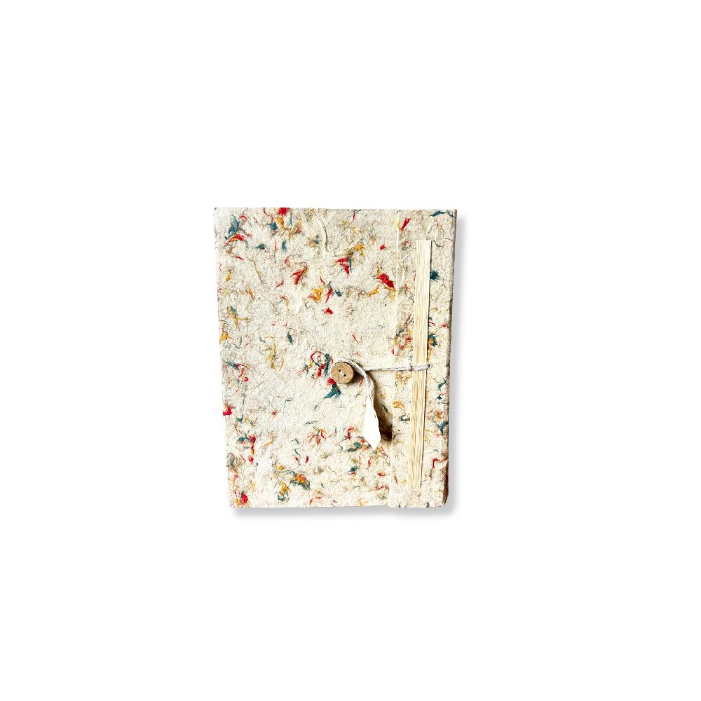 ancient wisdom Mini Lokta Mixed Colour Cotton Notebook Lrg (12x8cm) 40 leafs