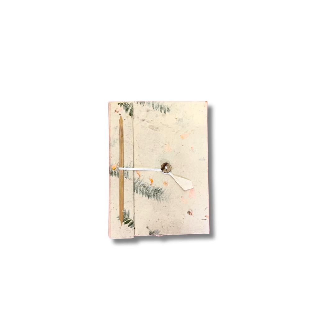 ancient wisdom Mini Lokta Mixed Flowers Notebook Lrg (12x8cm) 40 leafs