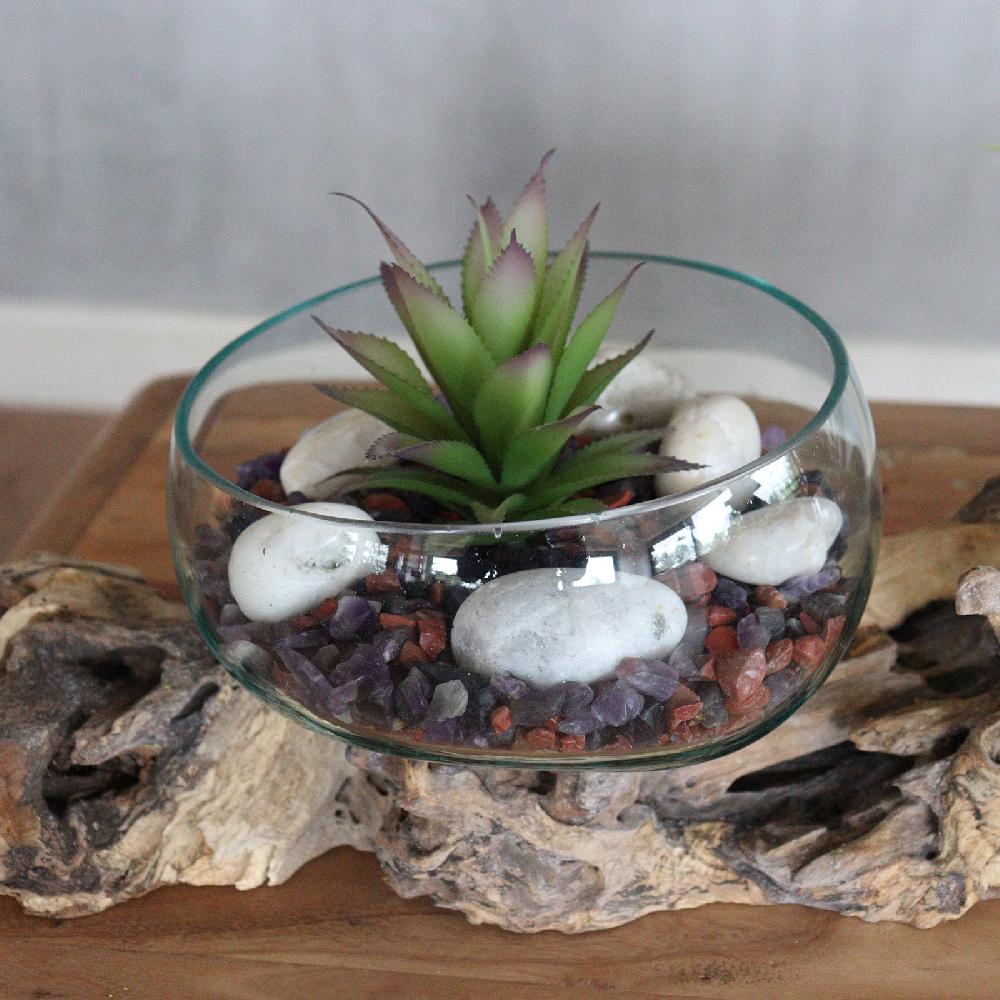 Ancient Wisdom Molton Glass On XLarge Double Stand - 70cm