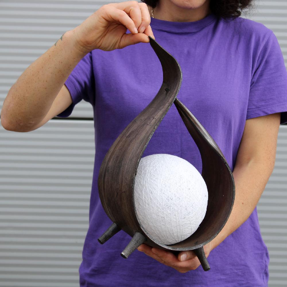 Ancient Wisdom Natural Coconut Lamp UK Plug - Chocolate Wrap-over