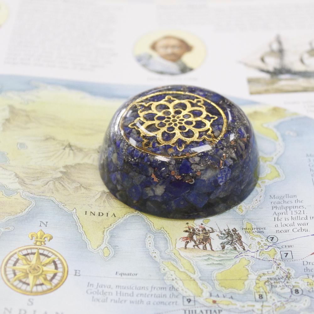 Ancient Wisdom Orgonite Desk Power Packs - Lapis Dome
