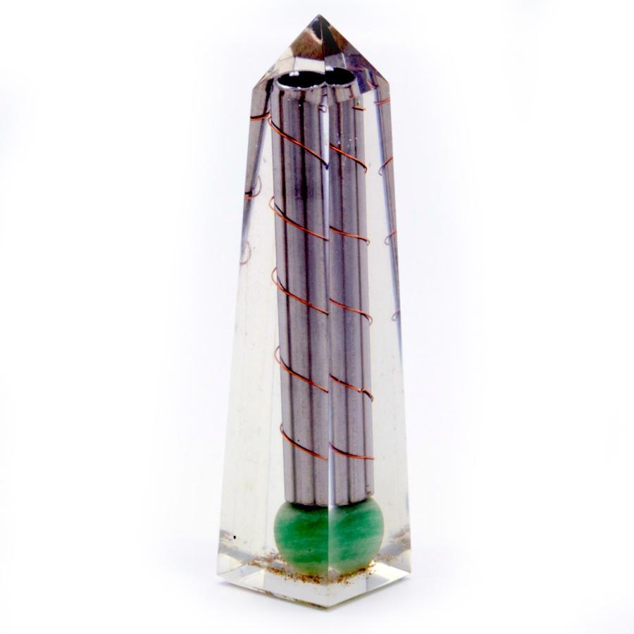 ancient wisdom Orgonite Obelisk Power Point Green Aventurine - 110x30 mm