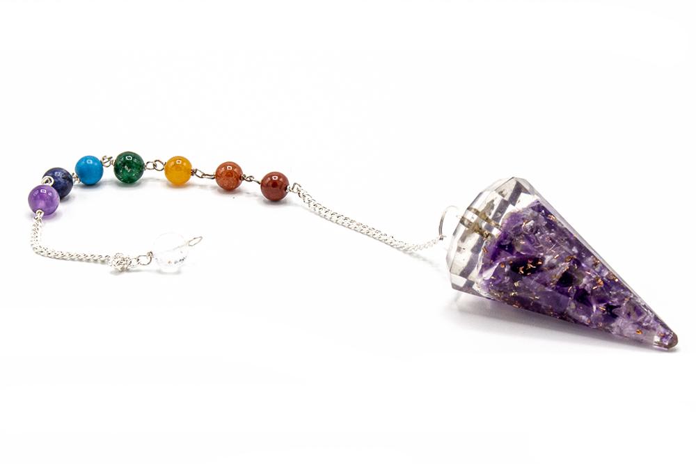 Ancient Wisdom Orgonite Power Chakra Pendulum - Angel Wing