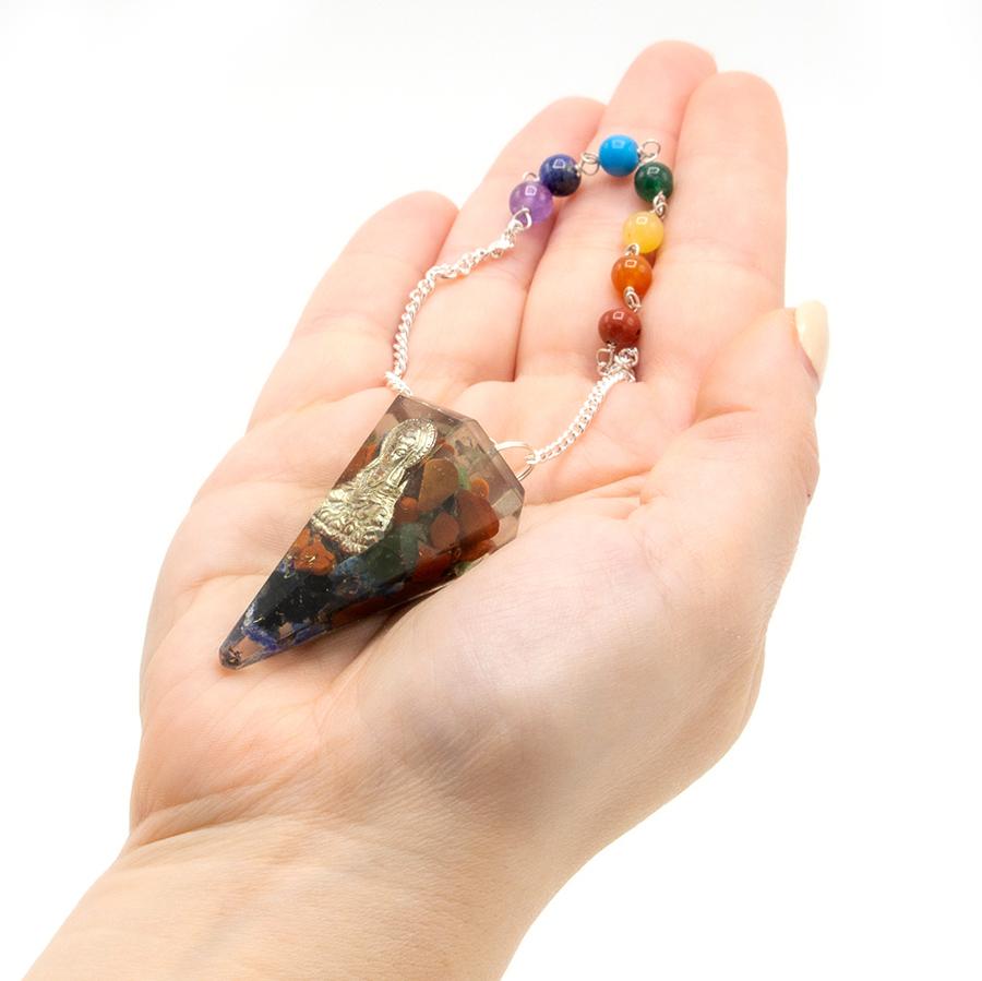 Ancient Wisdom Orgonite Power Chakra Pendulum - Buddha