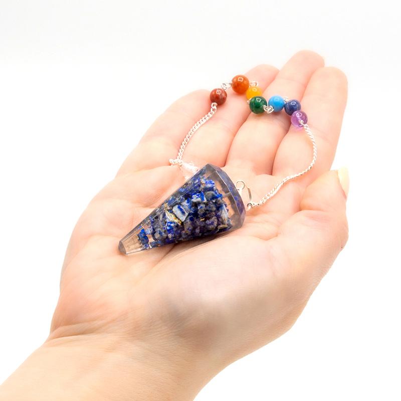 Ancient Wisdom Orgonite Power Chakra Pendulum - Lapis