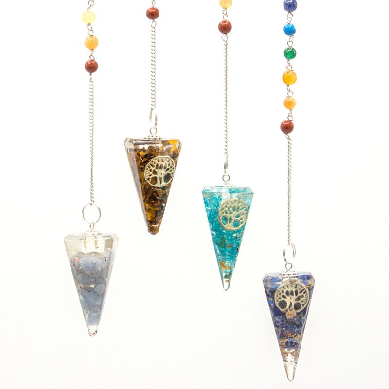 Ancient Wisdom Orgonite Power Chakra Pendulum - Tree Of Life