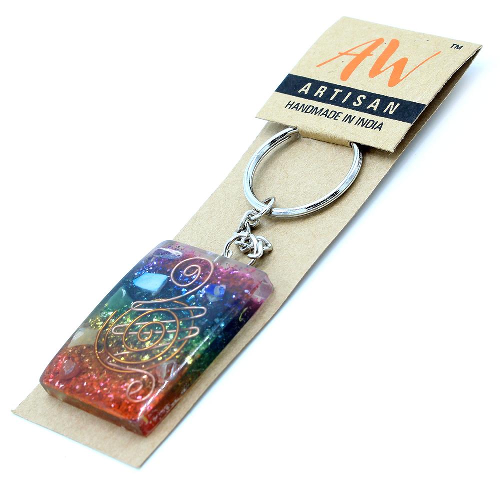 ancient wisdom Orgonite Power Keyring - Home Protect Copper and Chakra