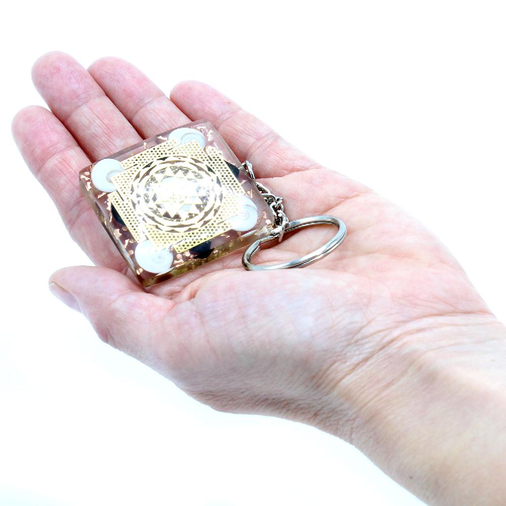 Ancient Wisdom Orgonite Power Keyring - Home Protect Tourmaline