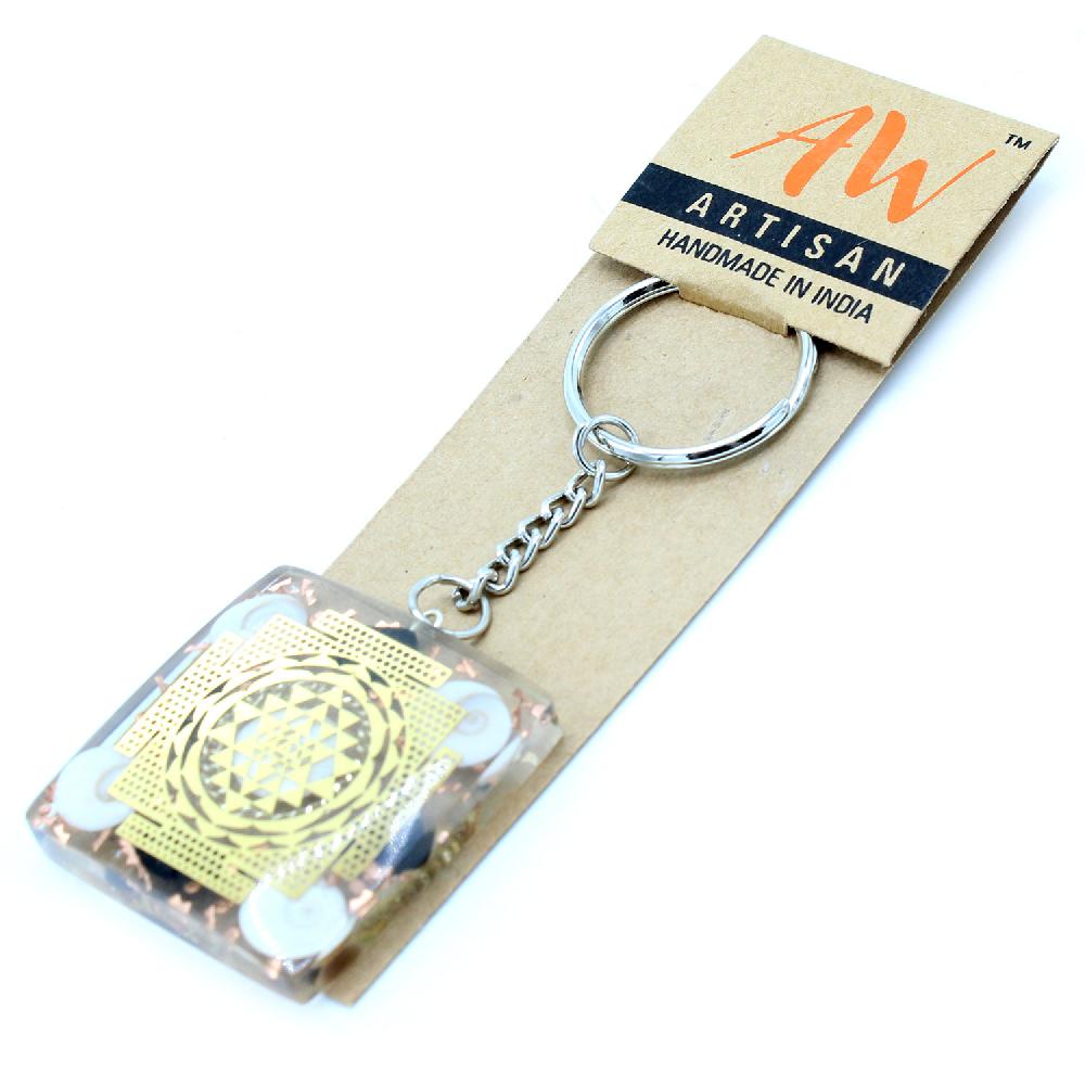 ancient wisdom Orgonite Power Keyring - Home Protect Tourmaline