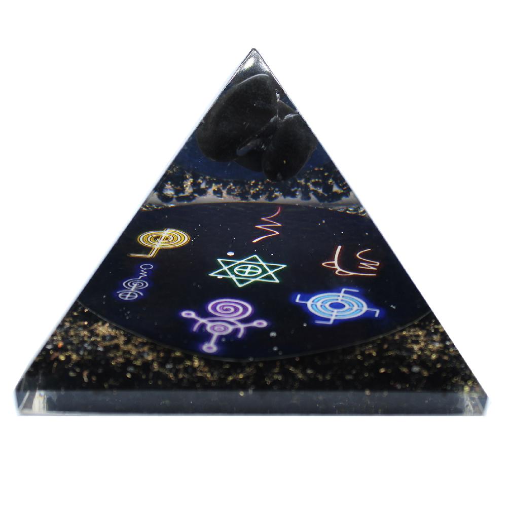 ancient wisdom Orgonite Pyramid - Midnight Reiki - 90mm
